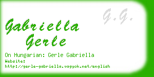 gabriella gerle business card